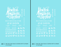 New York New Haven & Hartford 36 Ft Wood Ice Reefer Script Logo