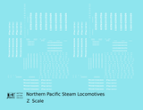 Northern Pacific Steam Locomotive White