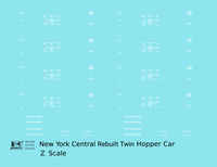 New York Central System Rebuilt Twin Hopper White