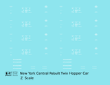 New York Central System Rebuilt Twin Hopper White
