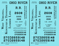 Ohio River Railroad 36 Ft Wood Boxcar Black