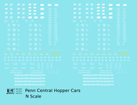 Penn Central Hopper Car White