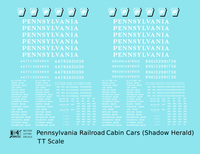 Pennsylvania Railroad PRR Cabin Car Caboose White Shadow Herald