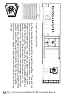 Pennsylvania PRR X53 50 Ft Insulated Boxcar Shadow Herald