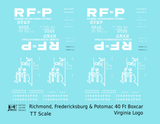 Richmond Fredericksburg & Potomac 40 Boxcar RF&P Virginia Logo 