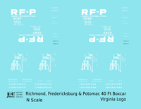 Richmond Fredericksburg & Potomac 40 Boxcar RF&P Virginia Logo 