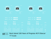 Rock Island 40 Ft Boxcar White 100 Years Of Progress
