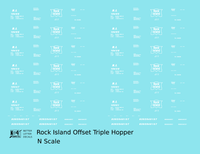 Rock Island Offset Triple Hopper White