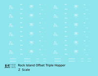 Rock Island Offset Triple Hopper White