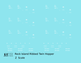 Rock Island Ribbed Twin Hopper White