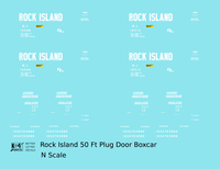 Rock Island 50 Ft Plug Door Boxcar Cushion Underframe Insulated
