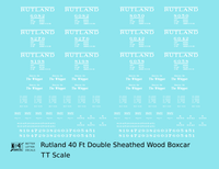 Rutland 40 Ft Double Sheathed Wood Boxcar White Route Of the Whippet