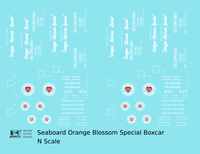 Seaboard Air Line Orange Blossom Special Boxcar White and Red