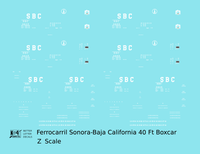 FC Sonora - Baja California 40 Ft Boxcar White