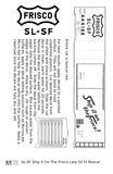 SLSF Frisco 50 Ft Boxcar White Late Scheme