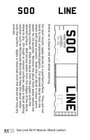 Soo Line 40 Ft Boxcar White Block Letter