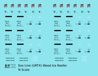 Soo Line 40 Ft URTX Wood Ice Reefer Black