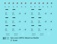 Soo Line 40 Ft URTX Wood Ice Reefer Black