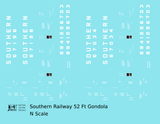 Southern Railway 52 Ft Gondola White