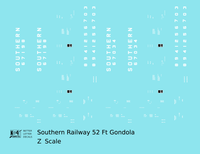 Southern Railway 52 Ft Gondola White