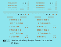 Southern Railway Freight Steam Locomotive Gold
