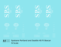 Spokane Portland and Seattle 40 Ft Boxcar White