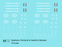 Spokane Portland and Seattle Caboose White