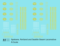 Spokane Portland and Seattle Steam Locomotive Yellow