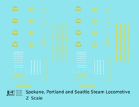Spokane Portland and Seattle Steam Locomotive Yellow