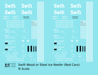 Swift Refrigerator Line Steel Reefer White For Red Car