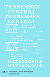 Tennessee Central Offset Twin Hopper White