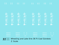 Wheeling and Lake Erie Wood Coal Gondola White