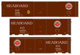 Seaboard Air Line Billboard Scheme 40 / 50 Ft Boxcar White and Red