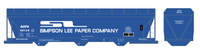 Simpson Lee Paper Co. (ACFX) ACF Covered Hopper White  - Decal
