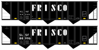 SLSF Frisco 100 Ton Triple Hopper White  - Decal