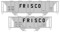 SLSF Frisco 70 Ton Covered Hopper Black Roman Marks - Decal