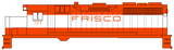 SLSF Frisco Diesel Locomotive Red and White