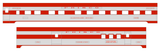 SLSF Frisco Streamlined Passenger Car Red  - Decal