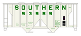 Southern Railway Covered Hopper Green  - Decal