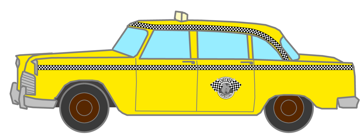 Taxi Cab Car Checker Stripes and Markings