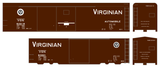 Virginian 40 / 50 Ft Boxcar White